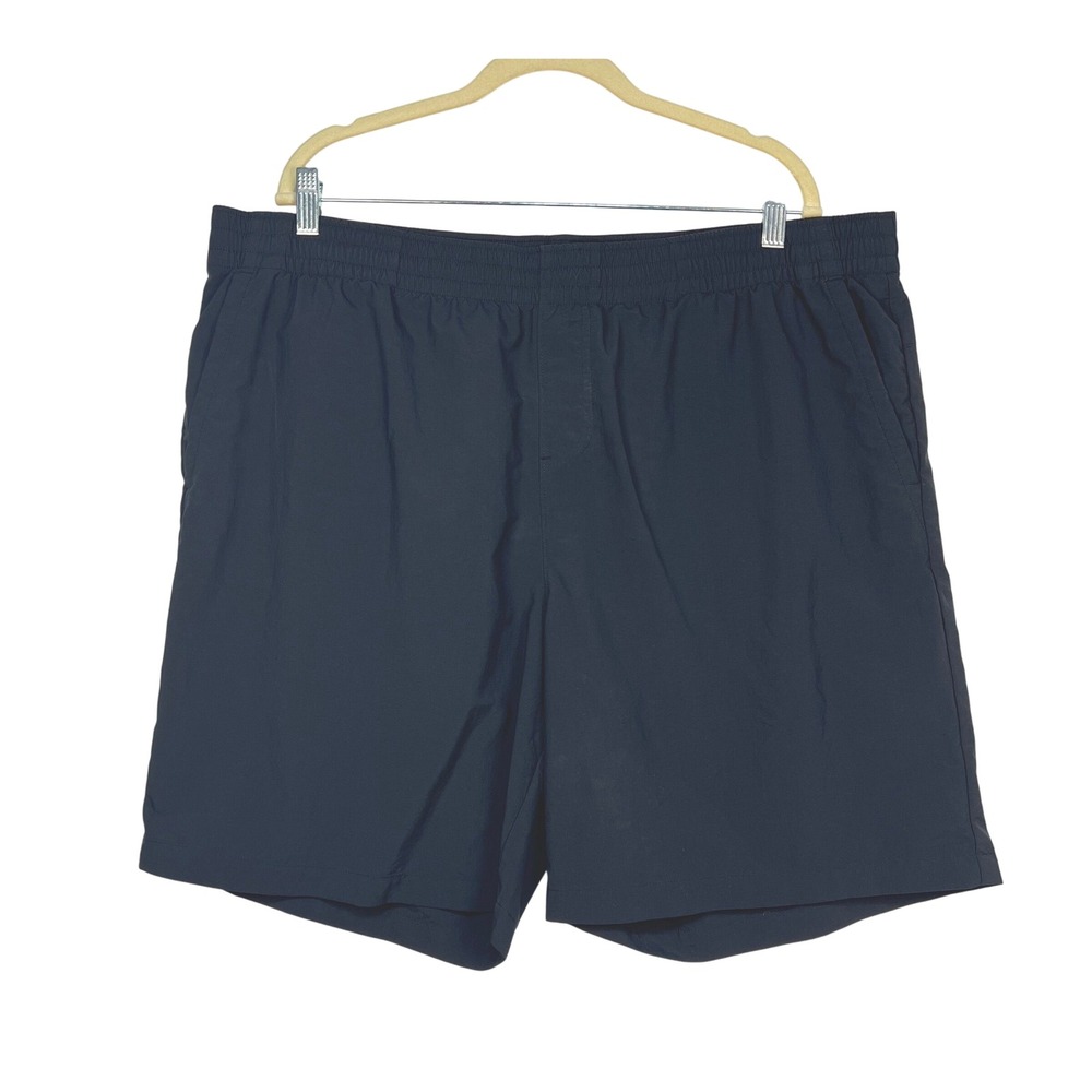 Columbia Black Shorts Mens XXL Elastic Waist Drawstring Mesh Lining Pockets Hike